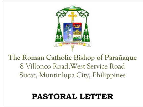 Bishop of Parañaque’s Pastoral Letter for the 2017 Year of the Parish