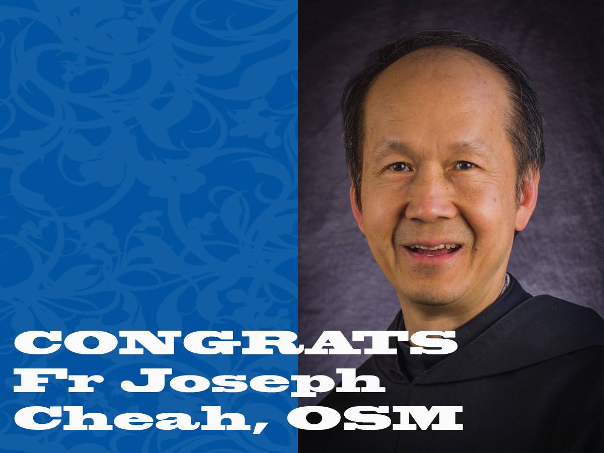 Fr. Joseph Cheah, OSM – Outstanding in Teaching, Scholarship, and Service.