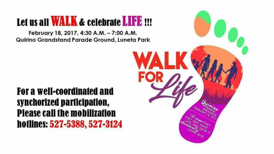 Walk For Life – February 18, 2017