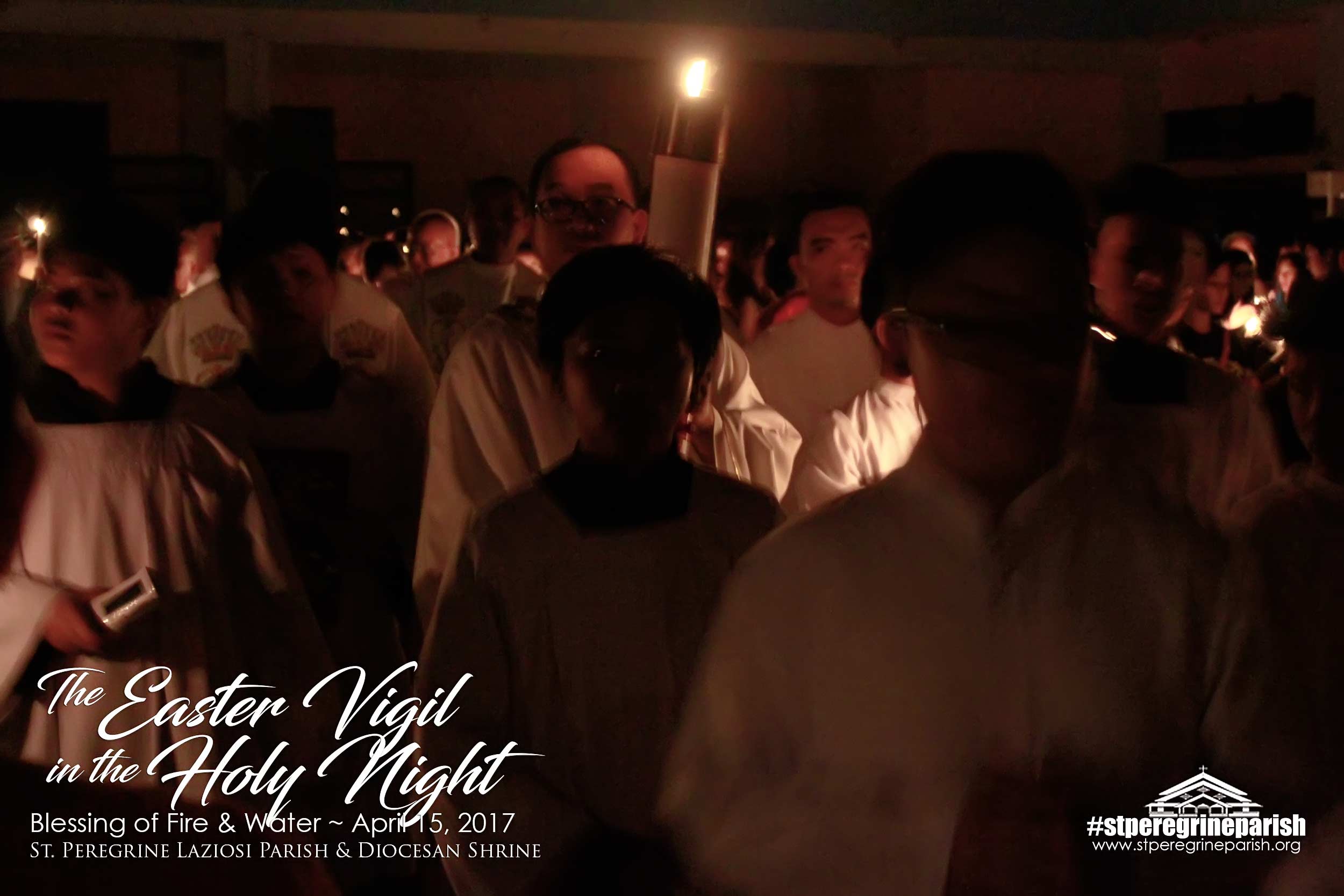 Easter Vigil Concludes Holy Week at the St Peregrine Laziosi Parish