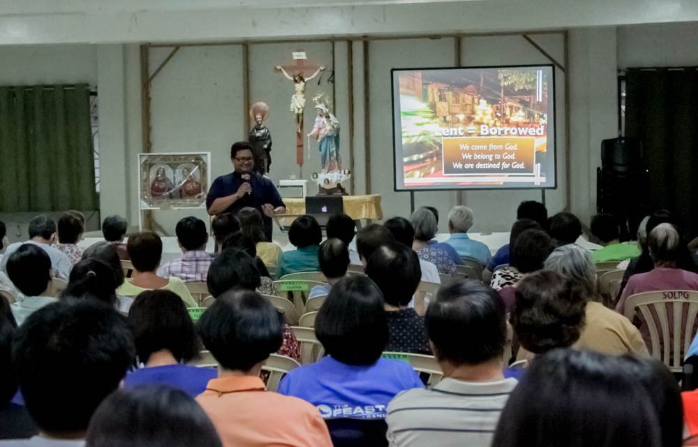 Lenten Recollection Held March 10 at the Parish Hall