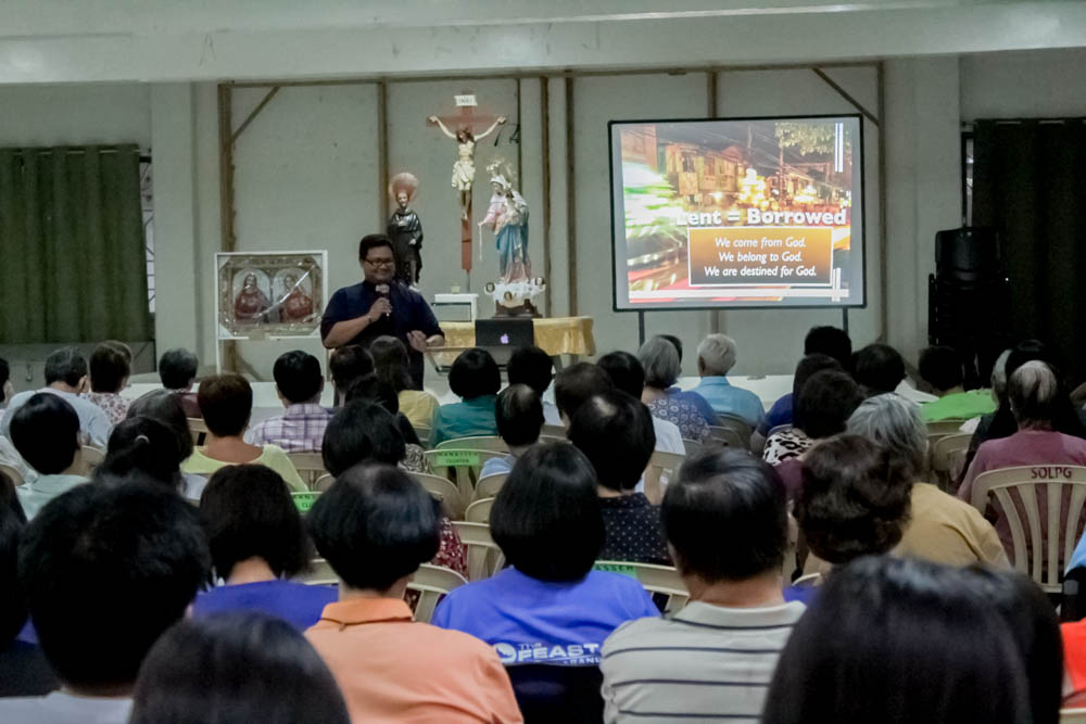 Lenten Recollection Held March 10 at the Parish Hall