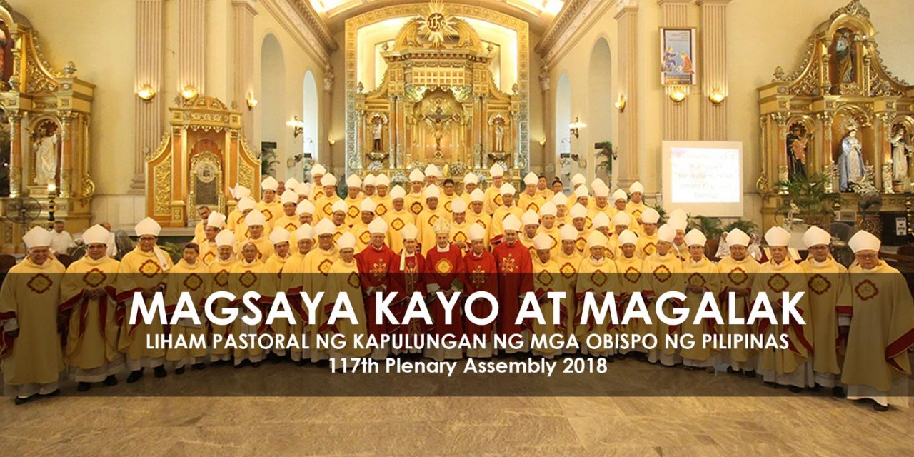 MAGSAYA KAYO AT MAGALAK! Liham Pastoral ng Kapulungan ng mga Obispo sa Pilipinas