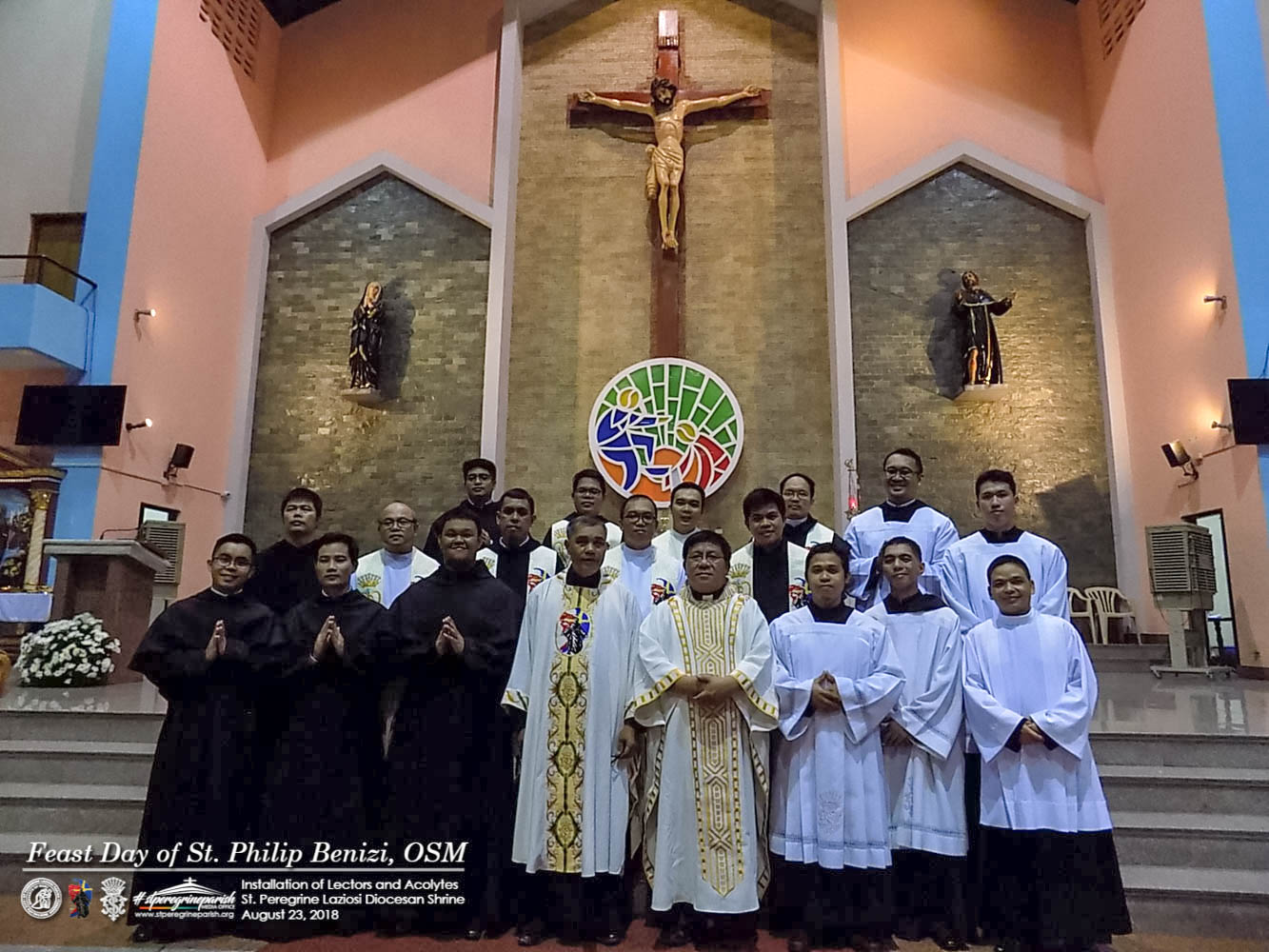 Lectors and Acolytes Installed on Feast of St. Philip Benizi, OSM