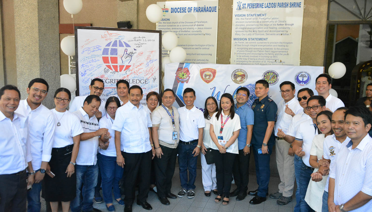 PEACE COVENANT SIGNING HELD AT THE ST. PEREGRINE LAZIOSI DIOCESAN SHRINE