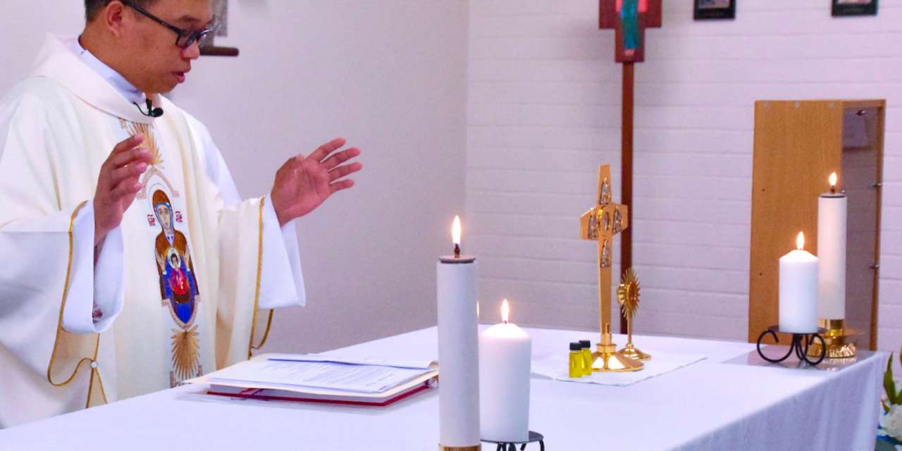 Frs Leonard Guiang and Rubenson Cardona Presides St. Peregrine Feast Day Mass at Servite College