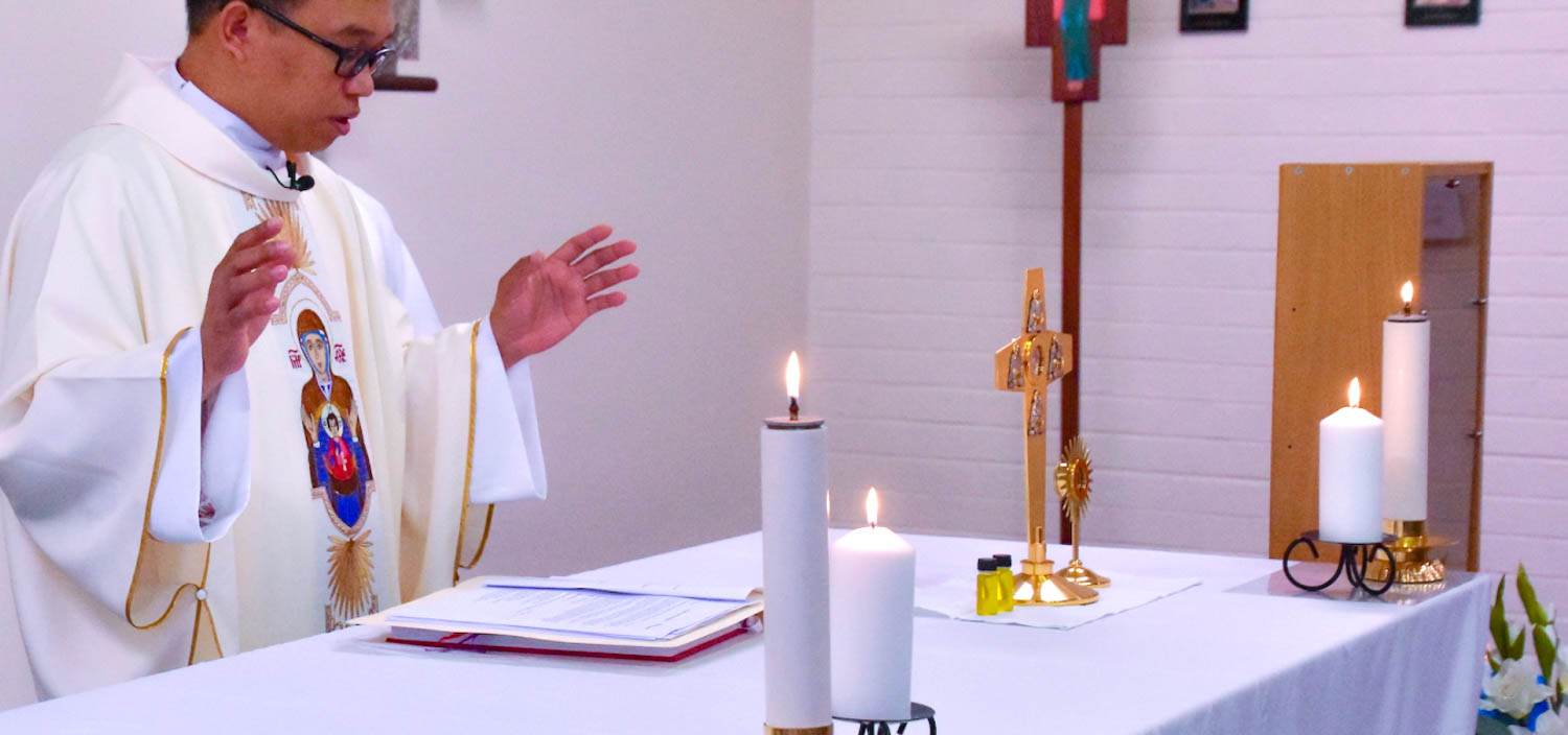 Frs Leonard Guiang and Rubenson Cardona Presides St. Peregrine Feast Day Mass at Servite College