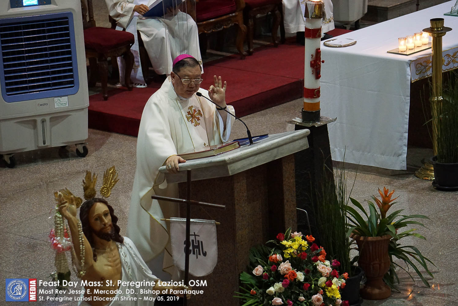 Bishop Mercado Presides St. Peregrine Laziosi Parish Fiesta Mass