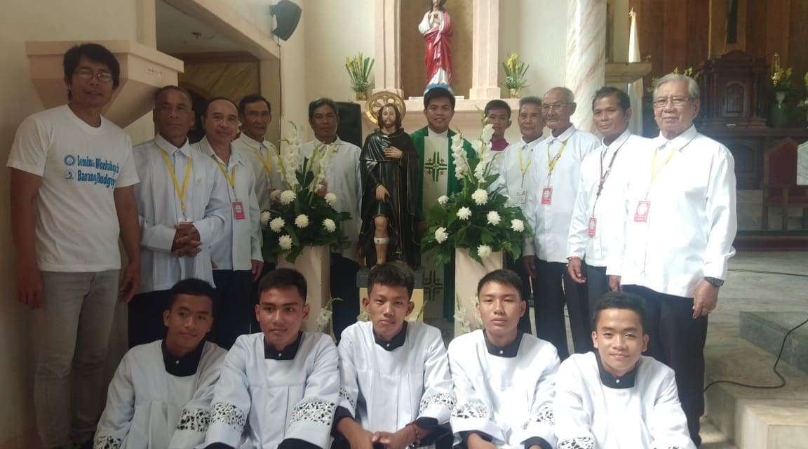 Image of St. Peregrine Laziosi Enthroned in Igbaras, Iloilo