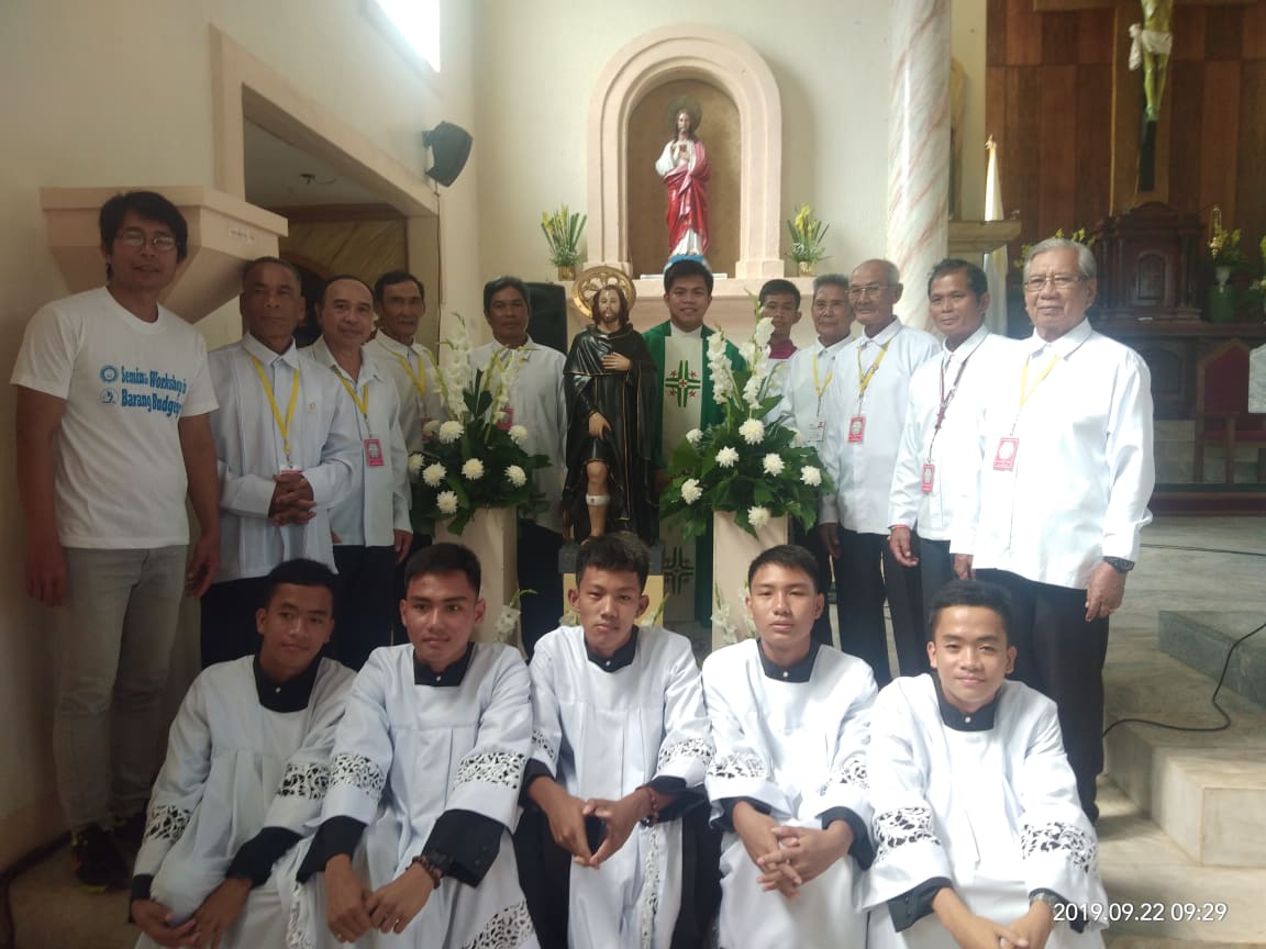 Image of St. Peregrine Laziosi Enthroned in Igbaras, Iloilo