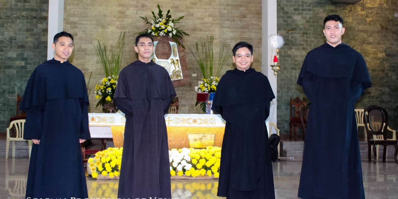 Four Friars of the St. Peregrine Philippine Vicariate Solemnly Profess Religious Vows