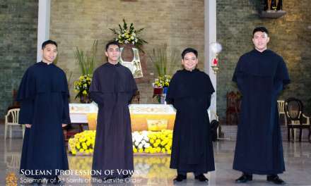 Four Friars of the St. Peregrine Philippine Vicariate Solemnly Profess Religious Vows