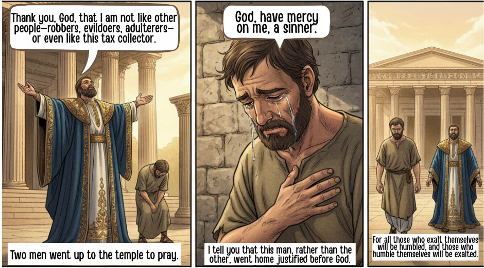 “THE LORD EXALTS A HUMBLE HEART” ~ 30th Sunday in Ordinary Time